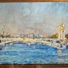 Online Pamono Mikhail Georgievich Abakumov, Panorama of the Seine and the Alexandre III Bridge, 2003, Oil on Cardboard, Framed