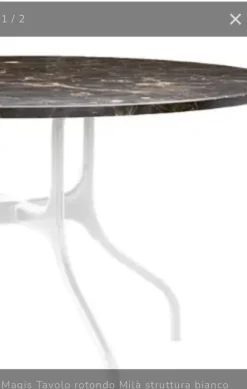 Pamono Mila Table in Marble Emperor by Jaime Hayon for Magis, 2020> Garden Tables