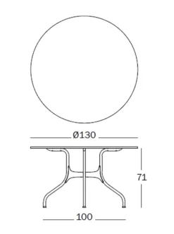 Pamono Mila Table Top in Marquinia Marble by Jaime Hayon for Magis, 2020><noscript><img width=