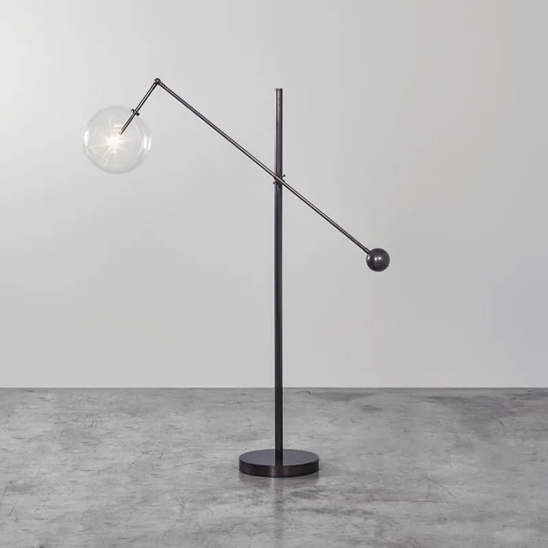 Pamono Milan 1 Arm Black Gunmetal Floor Lamp by Schwung