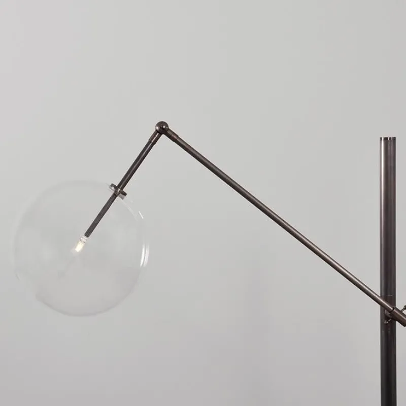 Pamono Milan 1 Arm Black Gunmetal Floor Lamp by Schwung