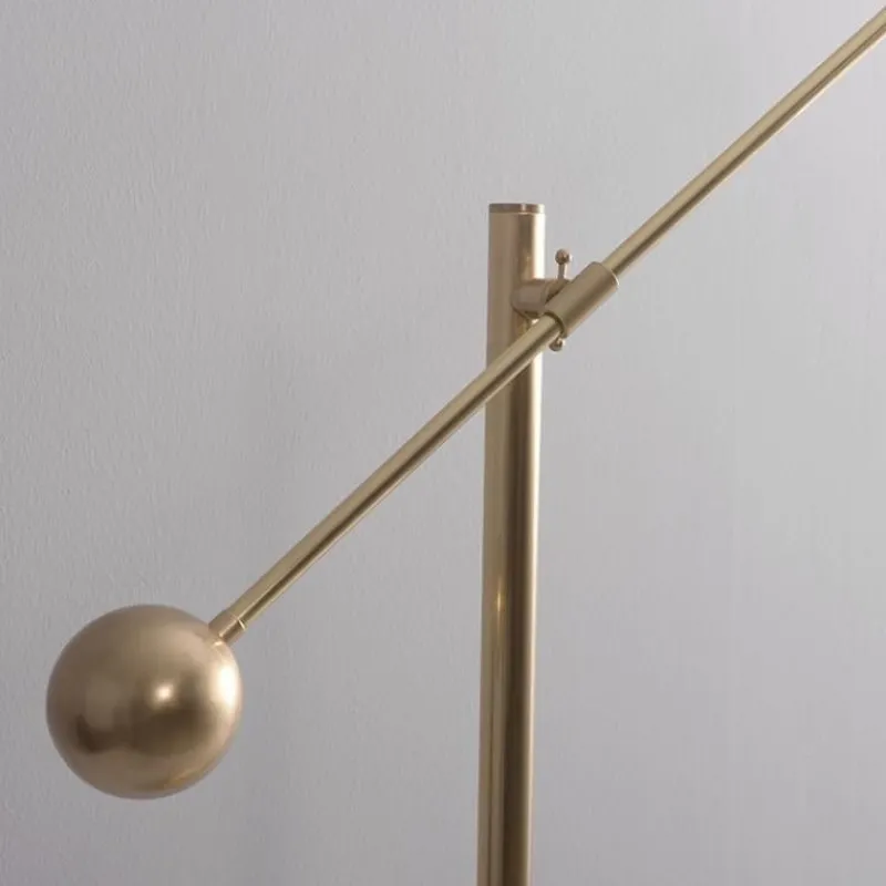 Pamono Milan 1 Arm Brass Floor Lamp by Schwung> Floor Lamps