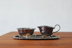 Hot Pamono Milk and Sugar Set on Tray from WMF, 1953, Set of 3