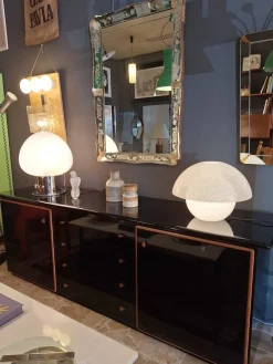 Clearance Pamono Milk Glass Table Lamp from VeArt, Italy, 1970s