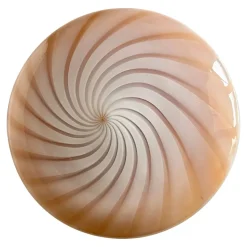 Pamono Milky-White and Beige Swirls Murano Glass Flush Mount by Simoeng> Ceiling Lights
