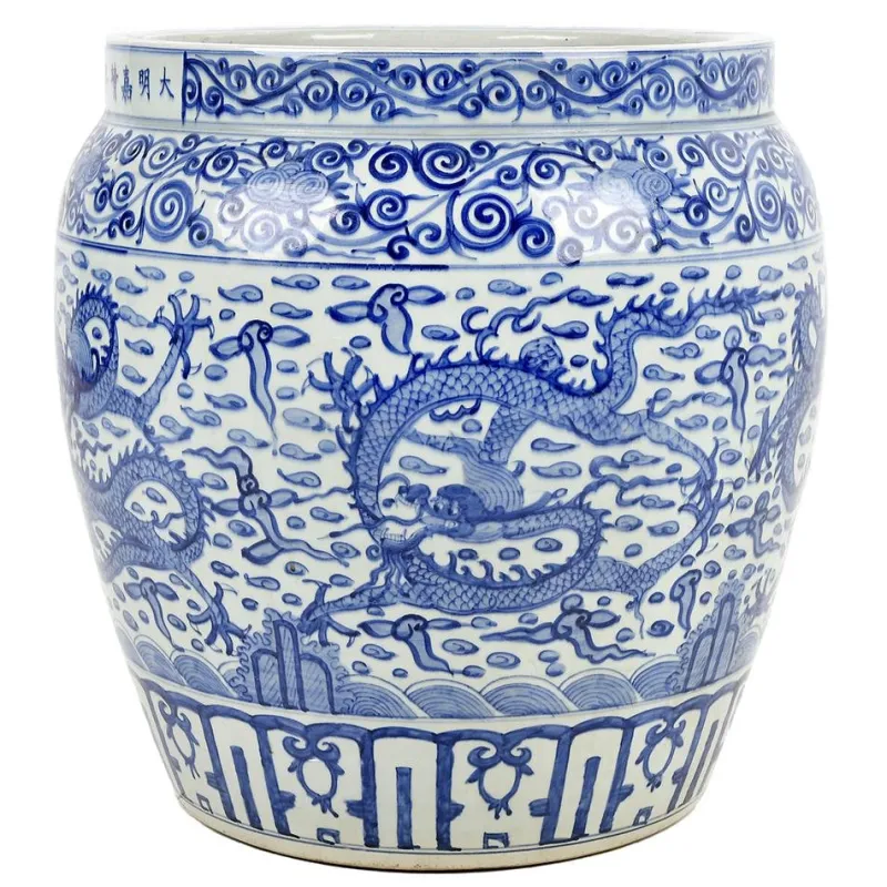 Pamono Ming Style Ceramic Plant Pot> Garden Accessories