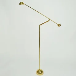 Pamono Minimal Brass Counter Balance Floor Lamp from Sölken Leuchten, 1970s> Floor Lamps
