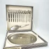 Discount Pamono Minimalist Dessert Forks, Plate and Dessert Scoop by Carl Auböck for Morinox, 1950s, Set of 14