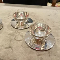 Online Pamono Minimalist Ice Cream Cups and Plates by Lino Sabattini, 1980s, Set of 12