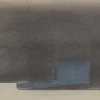 Online Pamono Minimalist Landscape in Grey and Blue, 1985, Pastel & Pencil on Paper