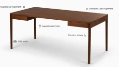 Clearance Pamono Minimalist Modern Work Desk in Walnut by Pedro Sotomayor