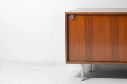 Pamono Minimalist Sideboard in Teak and Chrome by Alfred Hendrickx for Belform, 1960s><noscript><img width=