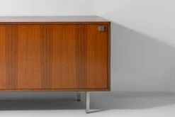 Pamono Minimalist Sideboard in Teak and Chrome by Alfred Hendrickx for Belform, 1960s><noscript><img width=
