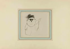 Pamono Mino Maccari, Portrait (Pietro Nenni), Drawing, 1960s> Work On Paper