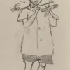 Best Pamono Mino Maccari, Young Artist, Artwork on Paper, 1932