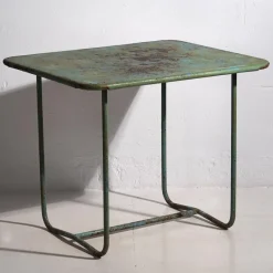 Pamono Mint Green Garden Table, 1920s><noscript><img width=