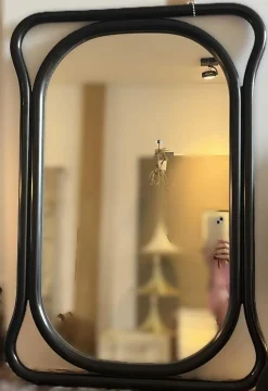 Pamono Mirror with Black Wooden Frame><noscript><img width=