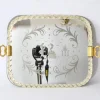 Pamono Mirrored Serving Tray in Murano Glass from Barovier & Toso> Trays