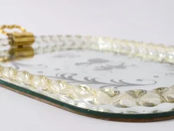 Pamono Mirrored Serving Tray in Murano Glass from Barovier & Toso><noscript><img width=