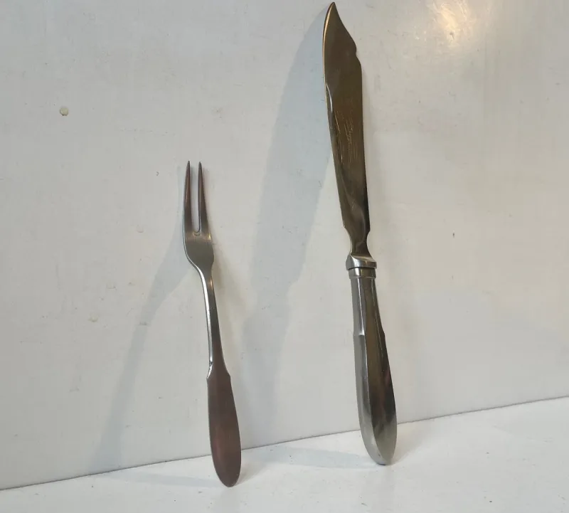 Outlet Pamono Mitra Stainless Cutlery Set for 12 from Georg Jensen, 1960s, Set of 68