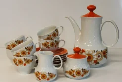 Pamono Mitterteich Porcelain Table and Tea Service, Germany, 1970s, Set of 28><noscript><img width=