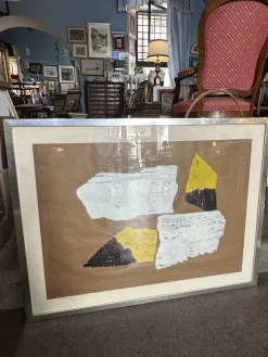 Pamono Mixed Media Drawing, 1970s, Paper> Abstraction