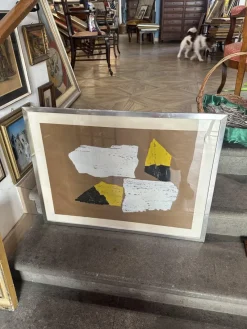 Pamono Mixed Media Drawing, 1970s, Paper><noscript><img width=