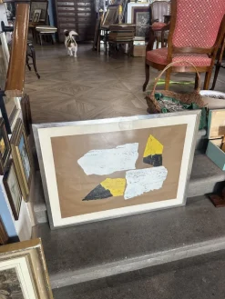 Pamono Mixed Media Drawing, 1970s, Paper><noscript><img width=