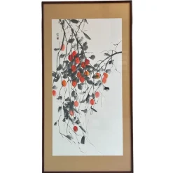 Pamono Miyazawa Shōzan, Traditional Japanese Sumi-E Artwork, 1980s, Ink & Watercolor> Minimalist