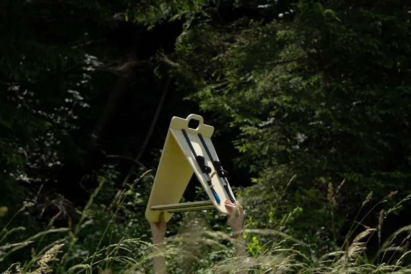 Clearance Pamono Mökki Triangular Bird Feeder by Andrea Pregl