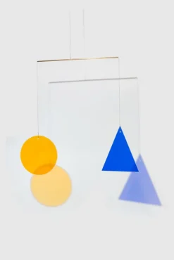 Pamono Mobile with Round and Triangled Dichroic Glass by Camilla Richter><noscript><img width=