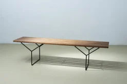 Pamono Model 400 Bench by Harry Bertoia for Knoll Inc. / Knoll International, 1950s><noscript><img width=
