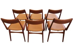 New Pamono Model 370 Boomerang Chair in Teak and Leather by Alfred Christensen for Slagelse Møbelværk, Denmark, 1960s