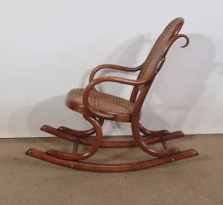 Best Pamono Model 12331 Childrens Rocking Chair in Beech by Michael Thonet for Thonet, 1910s