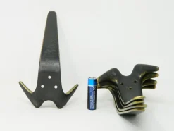 Pamono Model 4056 Coat Hooks by Carl Auböck for Werkstätte Carl Auböck, 1950s, Set of 5><noscript><img width=