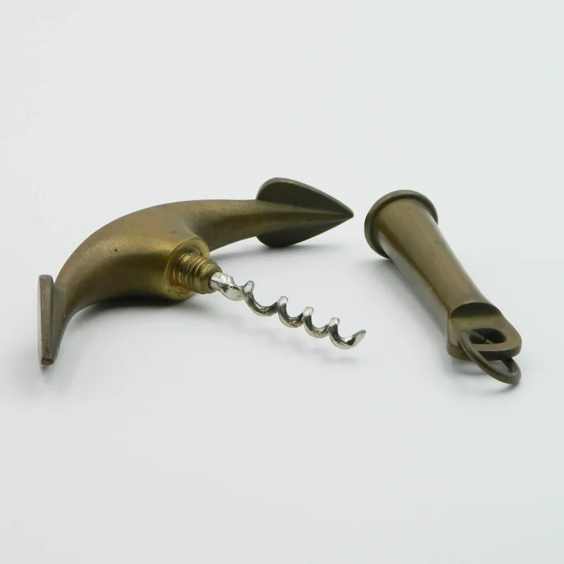 Pamono Model 3510 Corkscrew in Brass by Carl Auböck for Werkstätte Carl Auböck, 1950s> Dinnerware Accessories