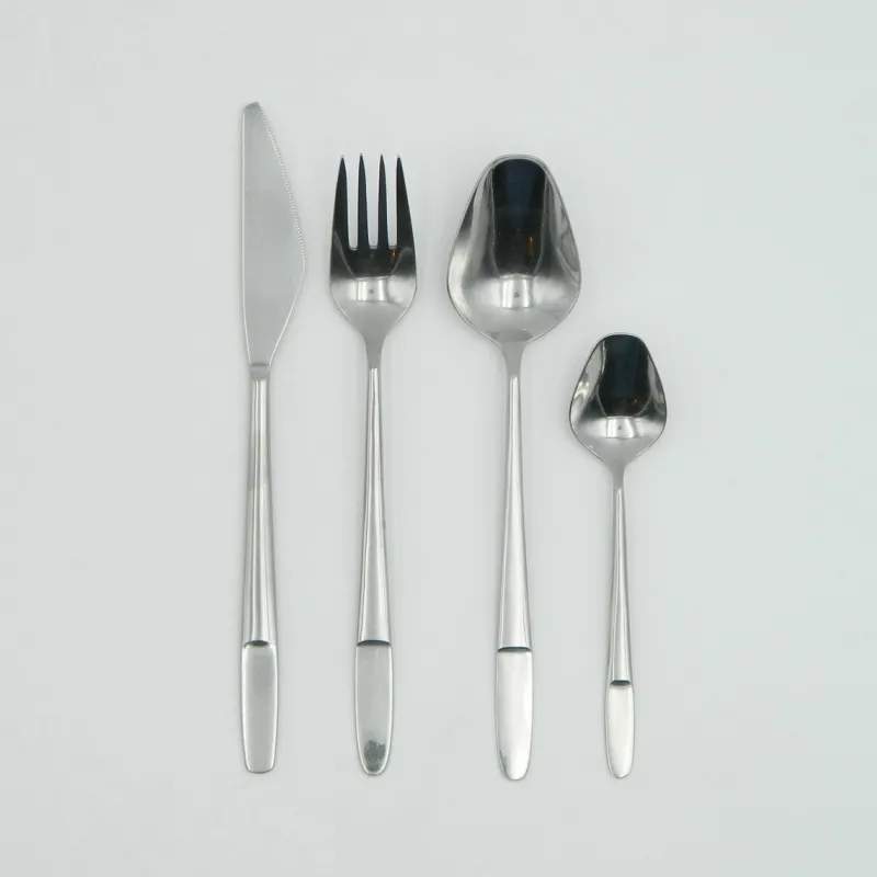 Pamono Model 2070 Cutlery for Six People in Stainless Steel by Helmut Alder for Amboss Austria, 1950s, Set of 28> Cutlery & Serving Utensils