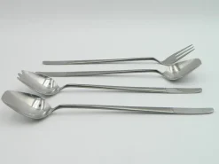 Pamono Model 2070 Cutlery for Six People in Stainless Steel by Helmut Alder for Amboss Austria, 1950s, Set of 28><noscript><img width=