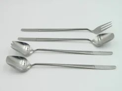 Pamono Model 2070 Cutlery for Six People in Stainless Steel by Helmut Alder for Amboss Austria, 1950s, Set of 28><noscript><img width=