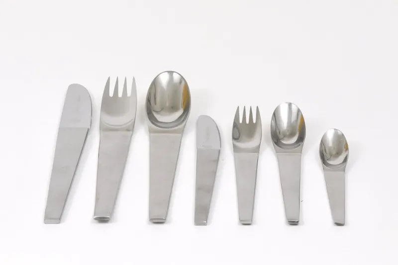 Best Pamono Model 2060 Cutlery Set for 6 attributed to Carl Auböck for Amboss Austria, 1950s, Set of 42