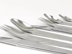 Best Pamono Model 2060 Cutlery Set for 6 attributed to Carl Auböck for Amboss Austria, 1950s, Set of 42