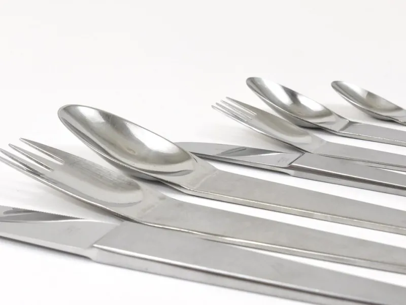 Best Pamono Model 2060 Cutlery Set for 6 attributed to Carl Auböck for Amboss Austria, 1950s, Set of 42