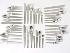 Best Pamono Model 2060 Cutlery Set for 6 attributed to Carl Auböck for Amboss Austria, 1950s, Set of 42