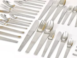 Best Pamono Model 2060 Cutlery Set for 6 attributed to Carl Auböck for Amboss Austria, 1950s, Set of 42