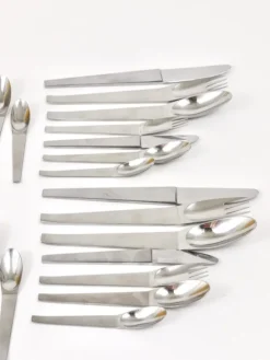 Best Pamono Model 2060 Cutlery Set for 6 attributed to Carl Auböck for Amboss Austria, 1950s, Set of 42