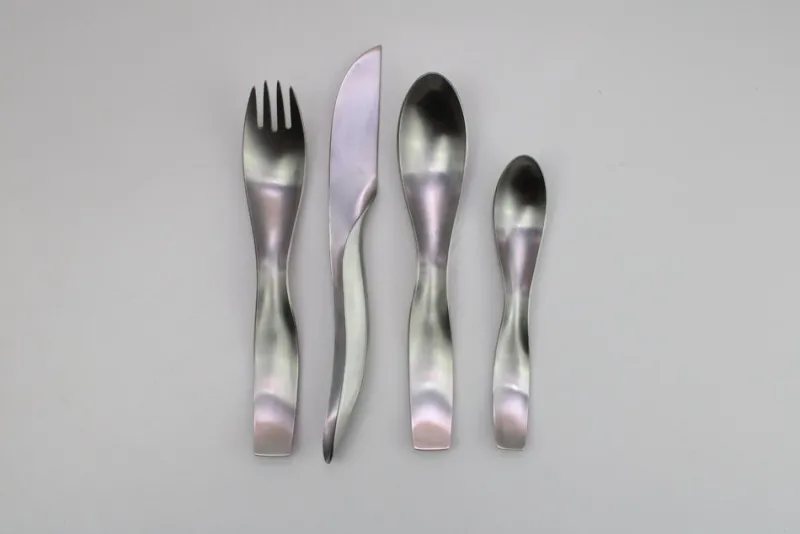 Hot Pamono Model 7000 Danube Cutlery by Janos Megyik for Amboss, 1970s, Set of 24