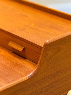 Pamono Model 56 Desk in Teak by Arne Wahl Iversen, 1960s><noscript><img width=