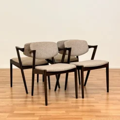 Pamono Model 42 Dining Chairs in Oak from Andersen Møbelfabrik, Denmark, 1950s-1960s, Set of 4> Side Chairs & Dining Chairs