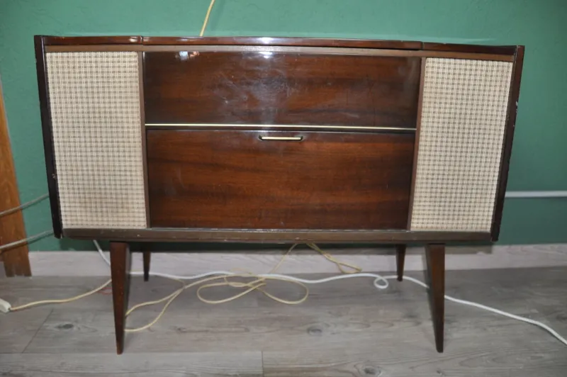 Pamono Model 52116 Hi-Fi Cabinet from Graets, 1960s> Electronics