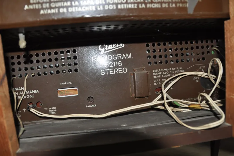Pamono Model 52116 Hi-Fi Cabinet from Graets, 1960s> Electronics